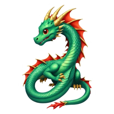 Dragon tail sticker