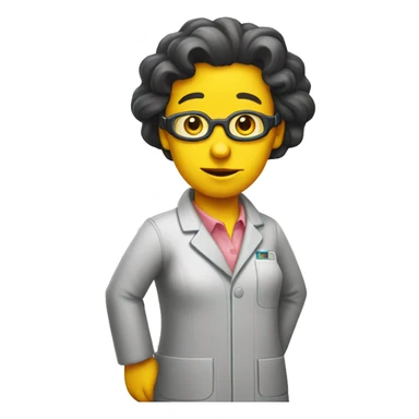 lisa simpson scientist sticker