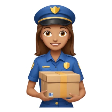 delivery girl sticker