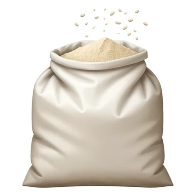 open bag of flour sticker