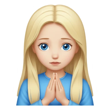 Faça uma menina orando  sticker