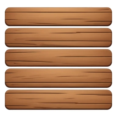 only one simple cartoon like wood plank sticker
