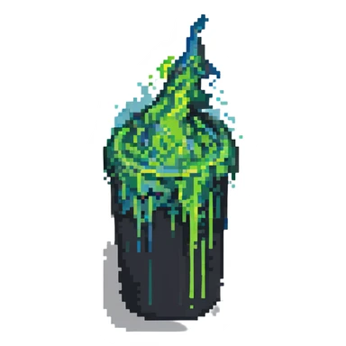 green splash of paint sticker