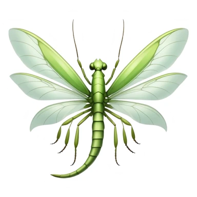 white raptor claw with mantis wings sticker