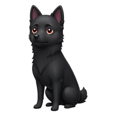 Schipperke standing sticker