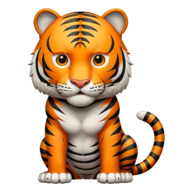 Tiger body sticker