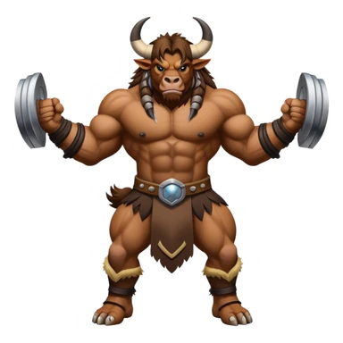 Tauren wow muscules sticker