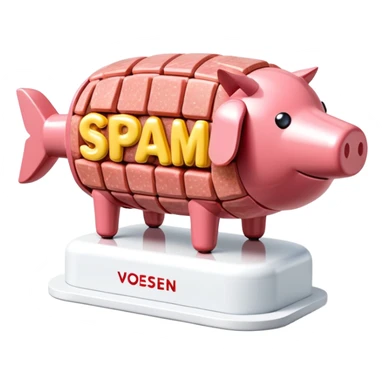  vossen paris city SPAM meat jeff koons style sculpture arty landscape  sticker