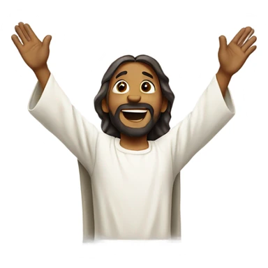 Praising Jesus sticker