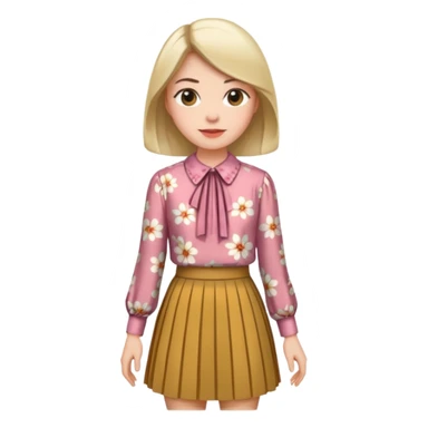 skirt and blouse sticker