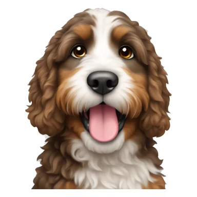 mini bernedoodle  sticker