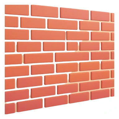 brick wall in profile view sticker