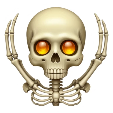Aura skeleton sticker