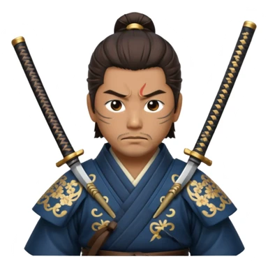 Japanese Realistic Samurai sticker