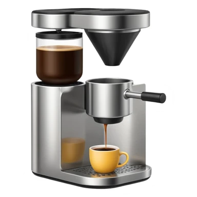 Brewing stand for coffee sticker