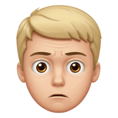 Confused boy sticker