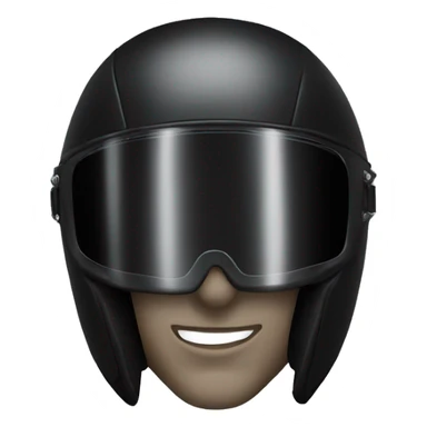 Black motorcycle helmet profile  sticker