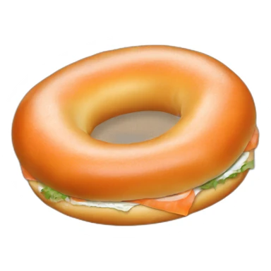 Bagel with lox sticker