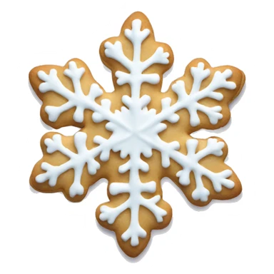 Sugar cookie snowflake sticker