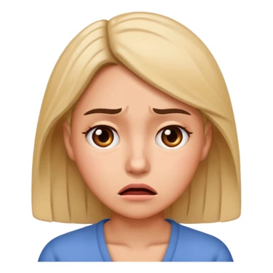 really upset and confused woman sticker