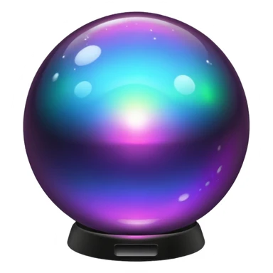 black magic ball sphere sticker