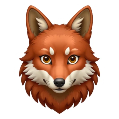 red wolf sticker