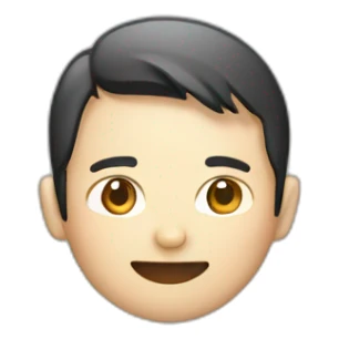 japanese no glasses software engineer with macbook sticker