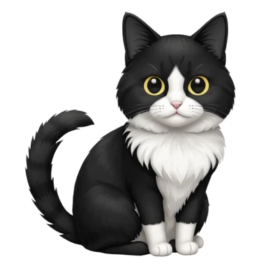 tuxedo cat sticker