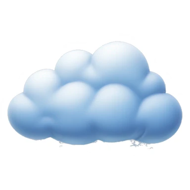 cloud with snow coming out  sticker