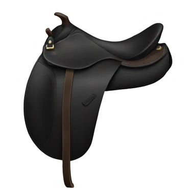 Black saddle sticker