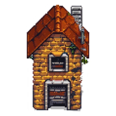 2D house in style gotham city sticker