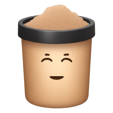 light brown body scrub pot sticker