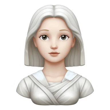 Marble statue of woman sticker