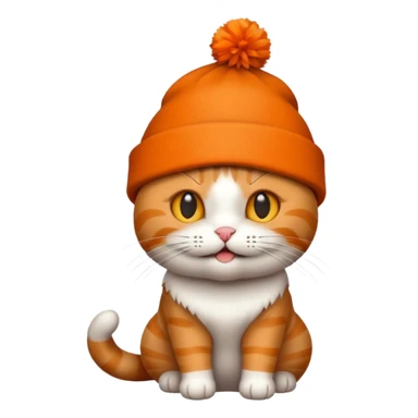 Un gato con gorro navideño Cara feliz Para El día de Navidad sticker