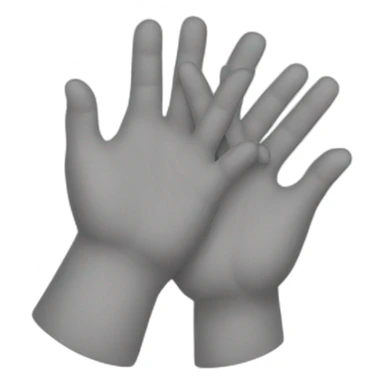 two hands together like turkey sticker