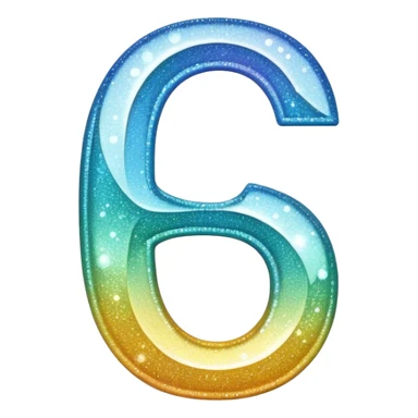 Sparkly Letter G sticker