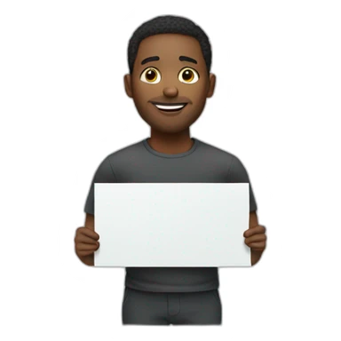 black men holding a sign that says for free sticker