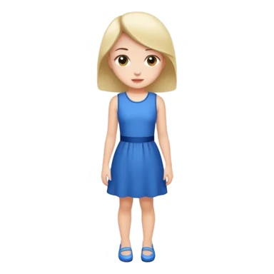 A girl is very short dress and she is realistic to sticker