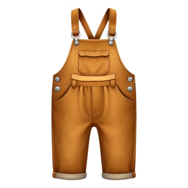 Corduroy textured overalls sticker
