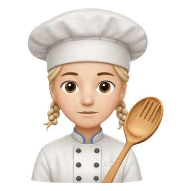 braided haired cook sticker