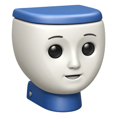 Sibidi toilet with a head  sticker