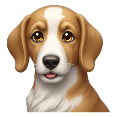 Chien sur une licorne sticker