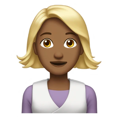 Девушка с ногтями  sticker