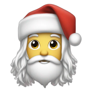emo santa sticker