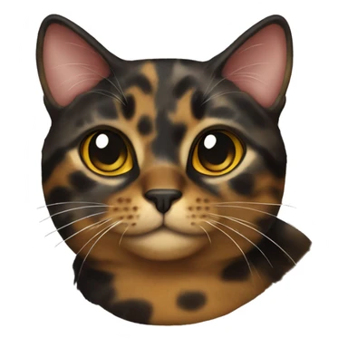 Tortishell cat  sticker