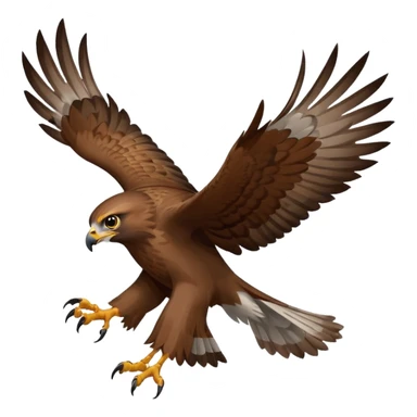 Hawk getting cat sticker