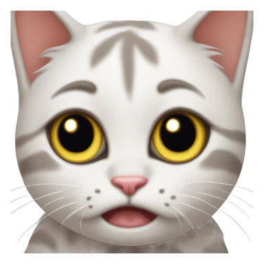 Whiny kitten sticker