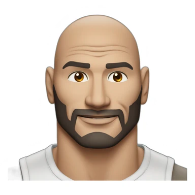 actor dave bautista cartoon wearing henley  sticker