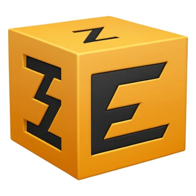 letter Z in box sticker