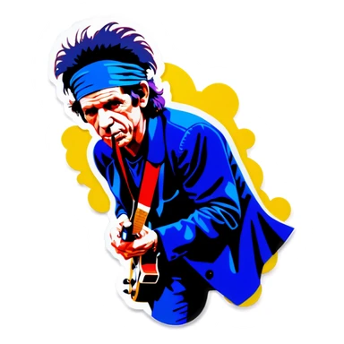 Keith richards sticker